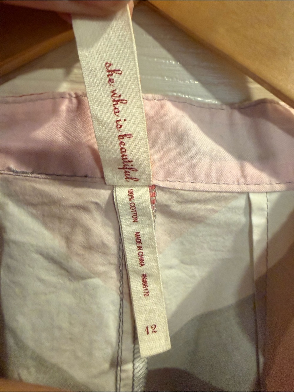 Maeve Anthropologie Chevron Top with Coral Accents - Picture 11 of 11